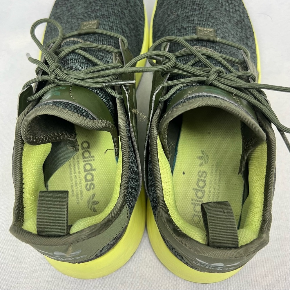 Adidas Originals X PLR Olive Green Lime Men’s Sneakers Running Shoes Size 10.5 - Picture 7 of 10